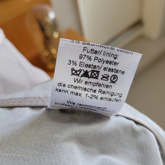 Beate Heymann Street Couture Taupe Grey Metallic Jacket EU 38/US 8 - Picture 14 of 15